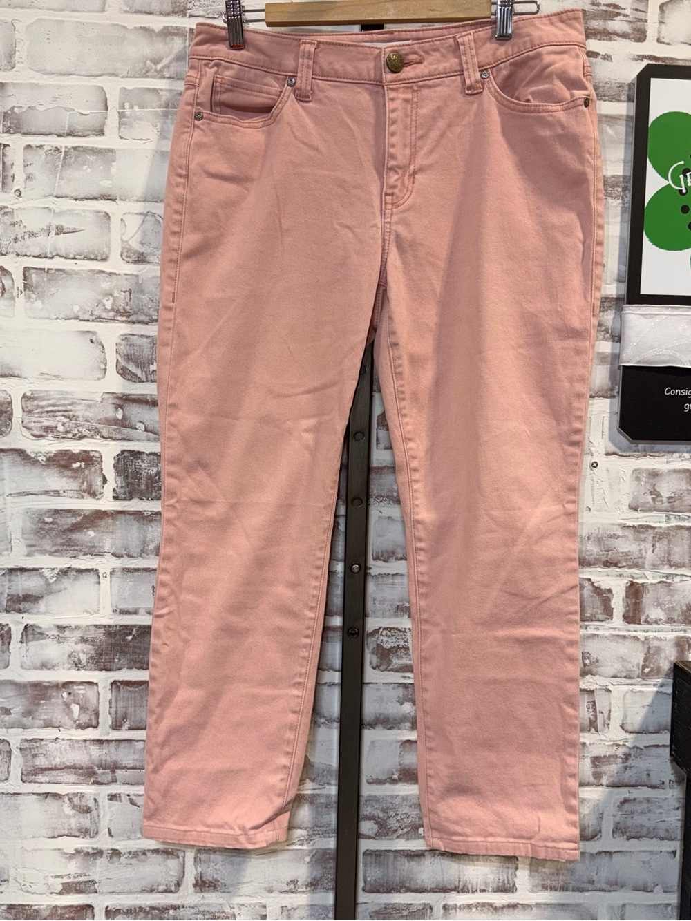 CAbi woMen's Light Pink Straight Jeans